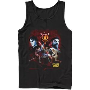 Licensed Character Men's Star Wars: The Clone Wars Jedi Vs. Sith Tank, Size: Large, Black