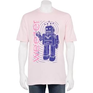 Licensed Character Men's Weezer Robot Graphic Tee, Size: Small, Pink