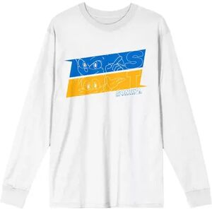 Licensed Character Men's Sonic The Hedgehog Long Sleeve Tee, Size: Medium, White