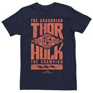 Licensed Character Men's Marvel Thor Ragnarok Vs Hulk Asgardian Graphic Tee, Size: XXL, Blue