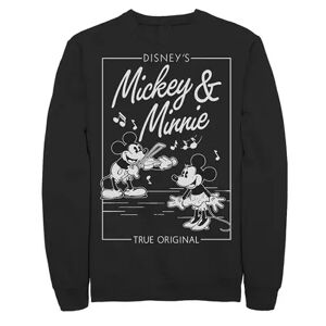 Men's Disney Mickey & Minnie Mouse Vintage Comic Sweatshirt, Size: Small, Black