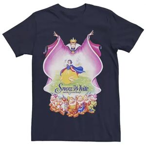 Licensed Character Men's Disney Snow White Group Shot Evil Queen Cape Fill Tee, Size: XXL, Blue