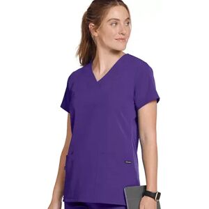 Women's Jockey Scrubs Wrinkle-Free Top 2206, Size: Medium, Purple