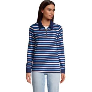 Lands' End Women's Tall Lands' End Serious Sweats 1/4-Zip Sweatshirt, Size: Small Tall, Dark Blue