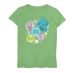 Licensed Character Girls 7-16 Disney / Pixar Monsters Inc. Character Bubbles Graphic Tee, Girl's, Size: Small, Green