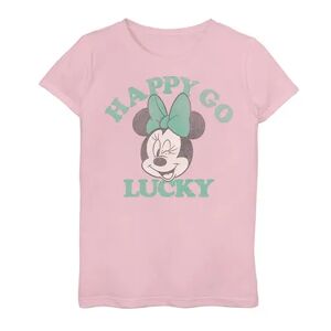 Disney s Mickey And Friends Girls 7-16 Happy Go Lucky Minnie Graphic Tee, Girl's, Size: XL, Pink