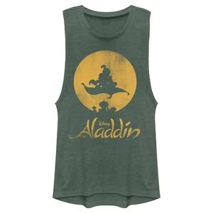 Licensed Character Disney's Aladdin Juniors' Magic Carpet Ride Muscle Tee, Girl's, Size: XXL, Green