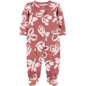 Baby Girl Carter's Butterfly Snap-Up Sleep & Play, Infant Girl's, Size: Newborn, Brown