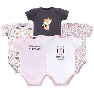 Hudson Baby Infant Girl Cotton Bodysuits 5pk, Woodland, Infant Girl's, Size: 18-24MONTH