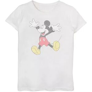 Licensed Character Disney's Mickey Mouse Girls 6-16 Jumping for Joy Top, Girl's, Size: Medium, White