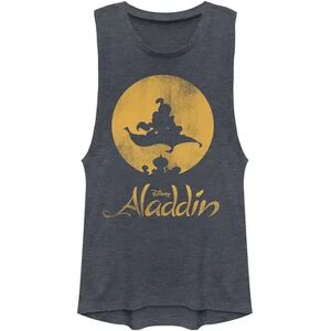 Licensed Character Disney's Aladdin Juniors' Magic Carpet Ride Muscle Tee, Girl's, Size: XXL, Blue