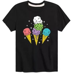 Licensed Character Boys 8-20 Melting Ice Cream Cones Graphic Tee, Boy's, Size: Medium, Black