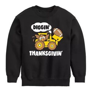 Licensed Character Boys 8-20 Diggin Thanksgivin Turkey Sweatshirt, Boy's, Size: XL, Black