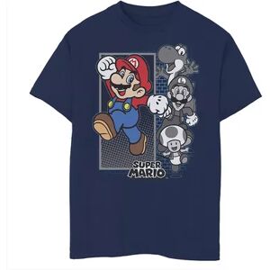 Licensed Character Boys 8-20 Nintendo Grey Gamers Color Pop Graphic Tee, Boy's, Size: Medium, Blue