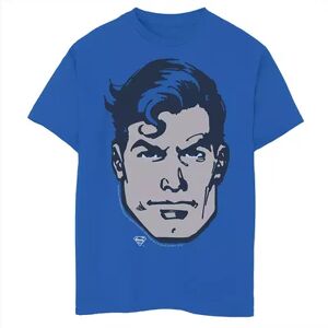 Licensed Character Boys 8-20 DC Comics Superman Large Chest Portrait Graphic Tee, Boy's, Size: Medium, Med Blue