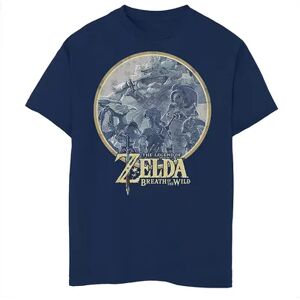 Licensed Character Boys 8-20 Nintendo The Legend Of Zelda Breath Of The Wild Rock Badge Tee, Boy's, Size: Small, Blue