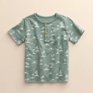 Baby & Toddler Little Co. by Lauren Conrad Organic Short-Sleeve Henley Tee, Toddler Boy's, Size: 3 Months, Med Green