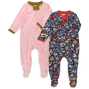 HONEST BABY CLOTHING Baby Girl HONEST BABY CLOTHING Organic 2-Pack Sleep & Plays, Infant Girl's, Size: 6-9 Months, Blue