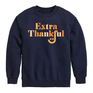 Licensed Character Boys 8-20 Extra Thankful Smiley Sweatshirt, Boy's, Size: XL, Blue