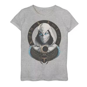 Licensed Character Girls 7-16 Marvel Film Moon Knight Ancient Beetle Moon Knight Graphic Tee, Girl's, Size: Small, Med Grey