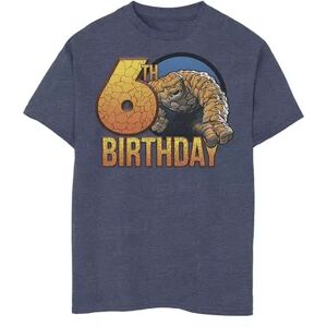 Marvel Boys 8-20 Marvel Fantastic Four The Thing 6th Birthday Graphic Tee, Boy's, Size: Small, Blue