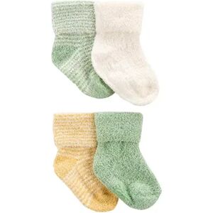 Baby Carter's 4-Pack Foldover Bootie Socks, Infant Boy's, Size: 0-3, Yellow