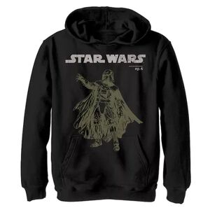 Licensed Character Boys 8-20 Star Wars Episode 4 Darth Vader Posed Portrait Hoodie, Boy's, Size: XL, Black