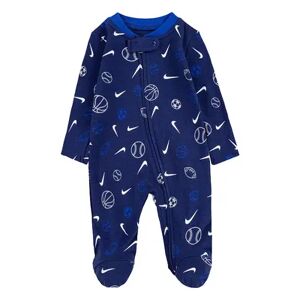 Baby Nike Sportsball Print Sleep & Play, Infant Boy's, Size: 6 Months, Dark Blue