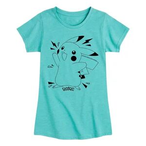 Girls 7-16 Pokemon Pikachu Pika Pika Tee, Girl's, Size: XL (14/16), Turquoise/Blue