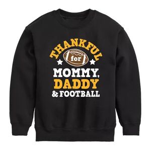 Licensed Character Boys 8-20 Thankful For Mommy Daddy Sweatshirt, Boy's, Size: XL, Black