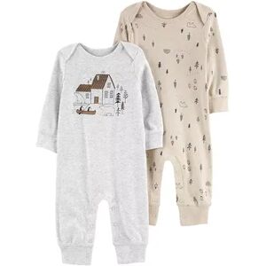 Baby Carter's 2-Pack Jumpsuits, Infant Boy's, Size: 6 Months, Multicolor