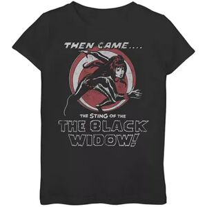 Marvel Girls 7-16 Marvel Vintage Black Widow Graphic Tee, Girl's, Size: Large