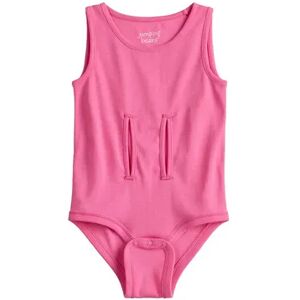 Baby Girl Jumping Beans Adaptive Easy Dressing & Abdominal Access Sleeveless Romper, Infant Girl's, Size: 24 Months, Med Pink