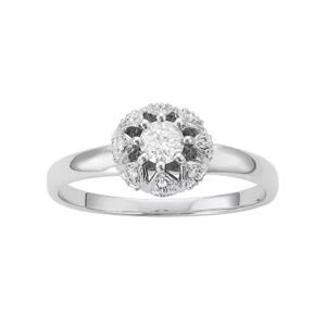 Kohl's 10k White Gold 1/3 Carat T.W. Diamond Ring, Women's, Size: 9