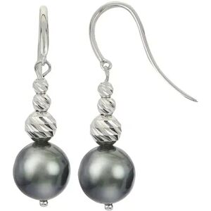 PearLustre by Imperial Tahitian Cultured Pearl & Sterling Silver Brilliance Bead Drop Earrings, Women's, White