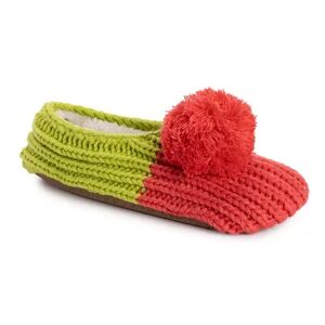 Women's MUK LUKS Moisturizing Oil-Infused Ballerina Slippers, Size: Small-Medium, Watermelon