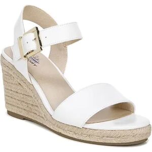 LifeStride Tango 2 Women's Espadrille Wedge Sandals, Size: 10 Wide, White