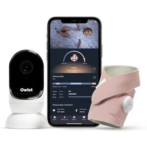 Owlet Dream Duo Sock Baby Monitor and Camera, Red