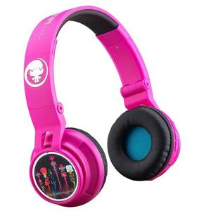 eKids KIDdesigns DreamWorks Trolls World Tour Bluetooth Headphones, Pink