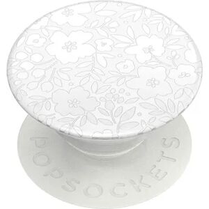 Popsockets Blanc Fresh Floral PopGrip, White