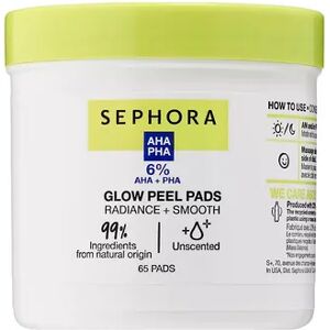 SEPHORA COLLECTION Glow Peel Pads with AHA + PHA, Multicolor