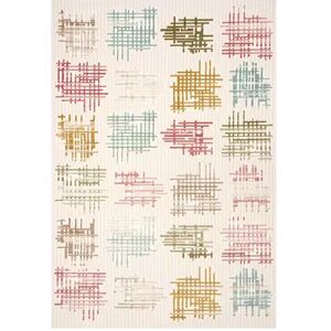 Art Carpet Abinster Checker Rug, Multicolor, 5X8 Ft
