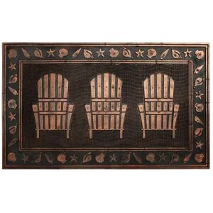 RugSmith Moulded Adirondack Chair Doormat, Yellow, 18X30