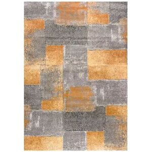 Art Carpet Twister Checkerboard Rug, Grey, 8X10 Ft