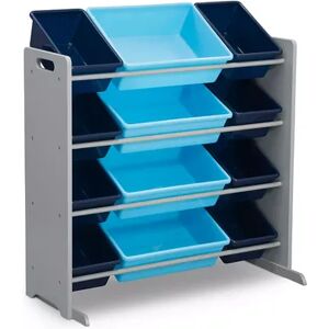 Delta Children Kids' 12 Plastic Bins Toy Storage Organizer, Lt Beige