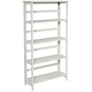 OSP Home Furnishings OSP Designs Brookings 5-Shelf Bookcase, White