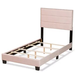 Baxton Studio Tamira Twin Bed, Pink