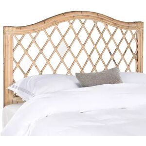 Safavieh Gabrielle Wicker Headboard, White, Queen