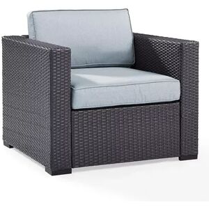 Crosley Furniture Biscayne Patio Wicker Arm Chair, Green