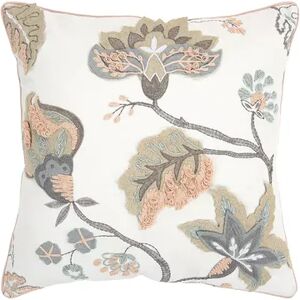 Rizzy Home Floral Throw Pillow, Multicolor, 20X20